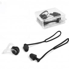 Swimming Earplugs with Nose Clip - BLUE COLOUR